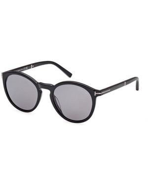 Tom Ford Ft1021-N Round Sunglasses - Black