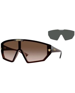 Versace Ve4461 2 Lens Shield Sunglasses - Black