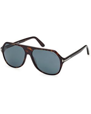 Tom Ford Hayes Ft0934 Dark Havana Aviator Sunglasses - Black