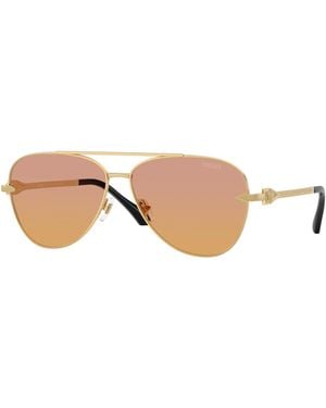 Versace Ve2283 Aviator Sunglasses - Black