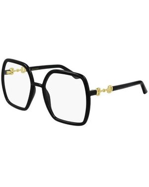Gucci Gg0890O Horsebit Oversized Frames - Black