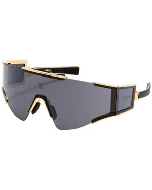 Balmain Fleche Oversized Mask Sunglasses - Black