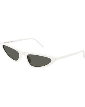 Saint Laurent Sl703 Slim Cat Eye Sunglasses - Black
