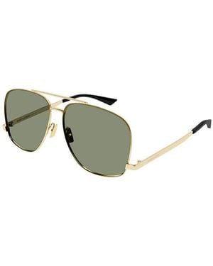 Saint Laurent Sl653 Leon Aviator Sunglasses - Black