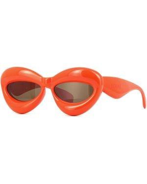 Loewe Lw40097I Inflated Cat Eye Sunglasses - Black