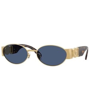 Versace Ve2299 Oval Medusa Sunglasses - Black