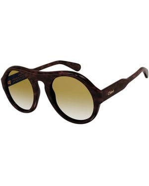 Chloé Ch0151S Aviator Sunglasses - Black