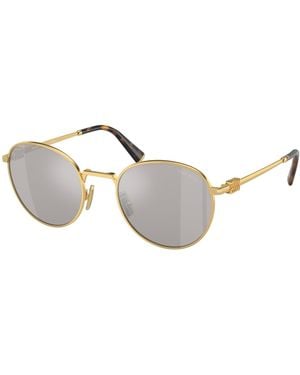 Miu Miu Mu55Zs Lens Round Sunglasses - Black