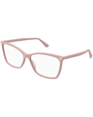 Gucci Gg0025O Squared Cat Eye Frames - Black