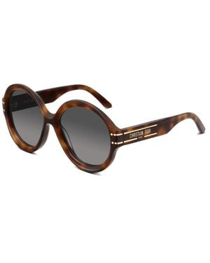 Dior Dior Diorsignature R1U Round Sunglasses - Black