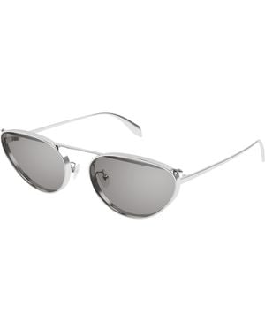 McQueen Am0424S Cat Eye Sunglasses - Black