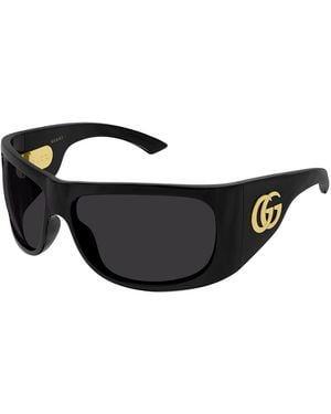 Gucci Gg2170S Marmont Wrap Mask Sunglasses - Black