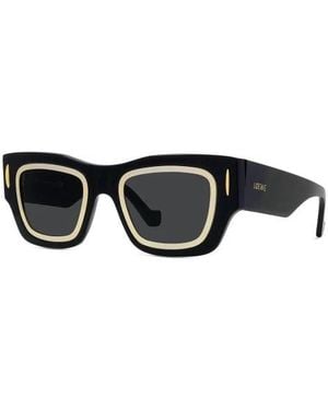 Loewe Lw40168I Signature Square Sunglasses - Black