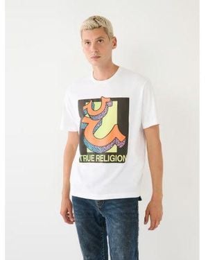 TRUE RELIGION Optic Channel True Retro T-Shirt - White