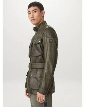 Belstaff Dark Tile Legacy Trialmaster Panther Jacket - Green
