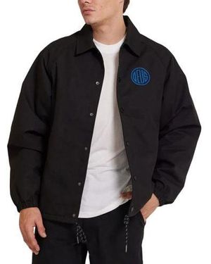 Deus Ex Machina Logo Coach Jacket - Black