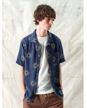 Far Afield Iris Stachio Shirt - Blue