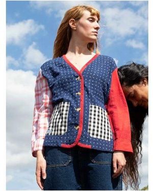 L.F.Markey Check Reuben Jacket - Blue