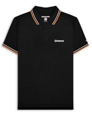 Lambretta Twin Tipped Polo Shirt - Black