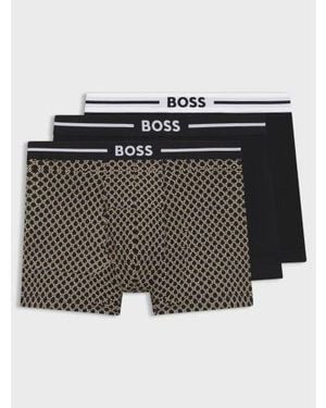 BOSS Assorted 3-Pack Bold Design Boxer - Grey