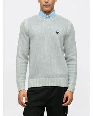 Belstaff Quarry Birch Seasonal Watch Crewneck Jumper - Grey