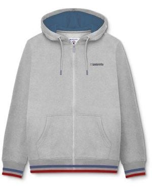 Lambretta Dark Full Zip Hoodie - Grey