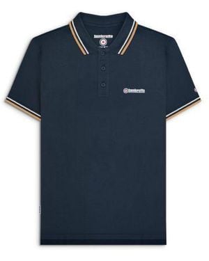 Lambretta Twin Tipped Polo Shirt - Blue