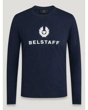 Belstaff Deep Mariola Long Sleeve T-Shirt - Blue