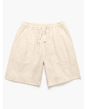 Service Works Oak Poplin Chef Short - Natural