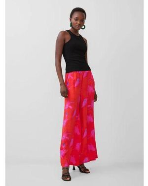 French Connection Raspberry Sorbet Aurora Christy Delphine Trouser - Red