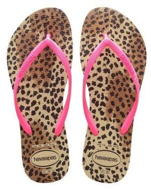 Havaianas Kids Sand Animals Slim Flip Flop - Pink