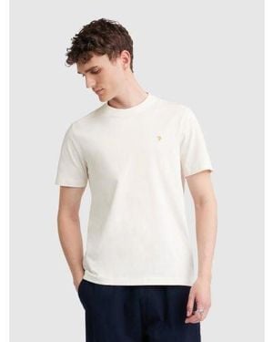 Farah Ecru Danny T-Shirt - White