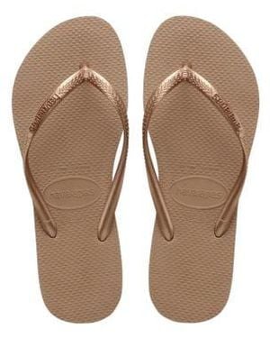 Havaianas Rose Slim Slide - Natural