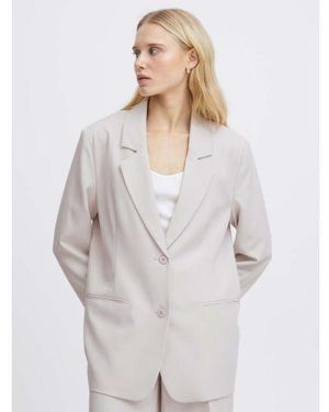 Ichi Lexi Oversized Blazer - White