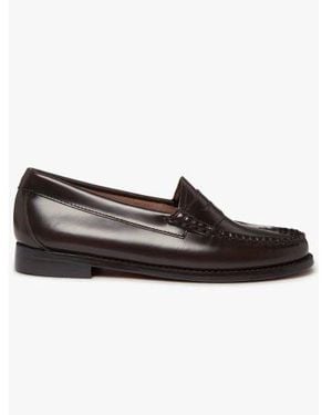 G.H. Bass & Co. Chocolate Leather Weejun Penny Loafer - Black