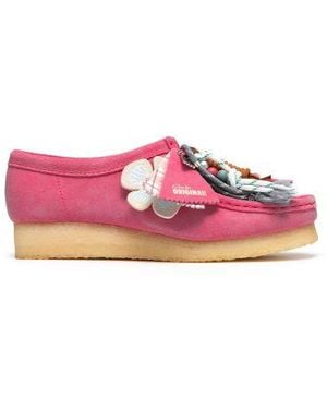 Clarks Interest Wallabee Shoe - Pink