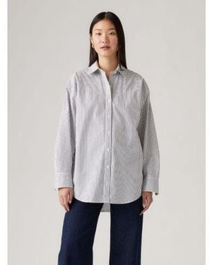 Levi's Reynalda Stripe Blazer Pieced Lola Shirt - Purple