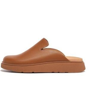 Fitflop Light Tan Gen-Ff Leather Mule - Brown
