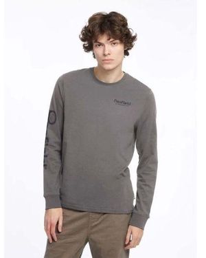 Penfield Castlerock Graphic Long Sleeve T-Shirt - Grey