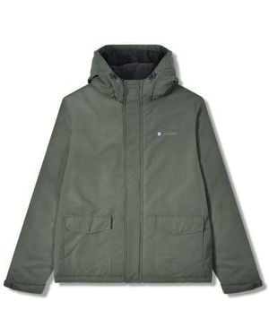 Lambretta Khaki Hooded Padded Jacket - Green