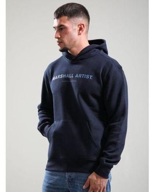 Marshall Artist Stampa Logo Hoodie - Blue