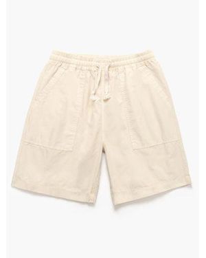 Service Works Oak Poplin Chef Short - Natural