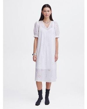 Ichi Cloud Dancer Ulrica Dress - White
