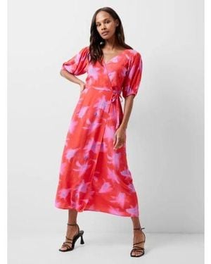 French Connection Raspberry Sorbet Aurora Christy Delphine Dress - Red
