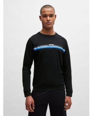 BOSS Authentic Full Stripe Sweatshirt - Black