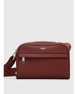BOSS Open Zair Crossbody Bag - Red