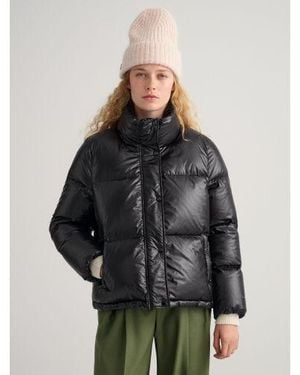 GANT Ebony Cropped Down Jacket - Black