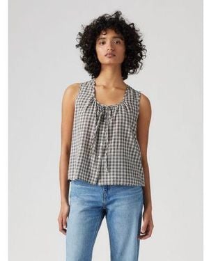 Levi's Milo Plaid Egret Luella Blouse - Multicolour
