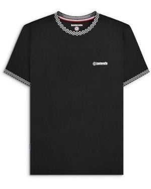 Lambretta Two Tone Ringer T-Shirt - Black