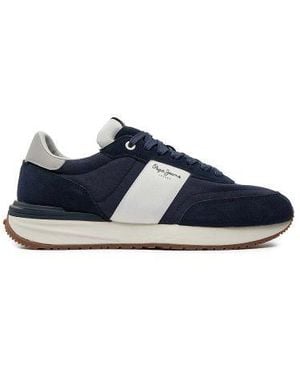 Pepe Jeans Buster Tape Trainer - Blue